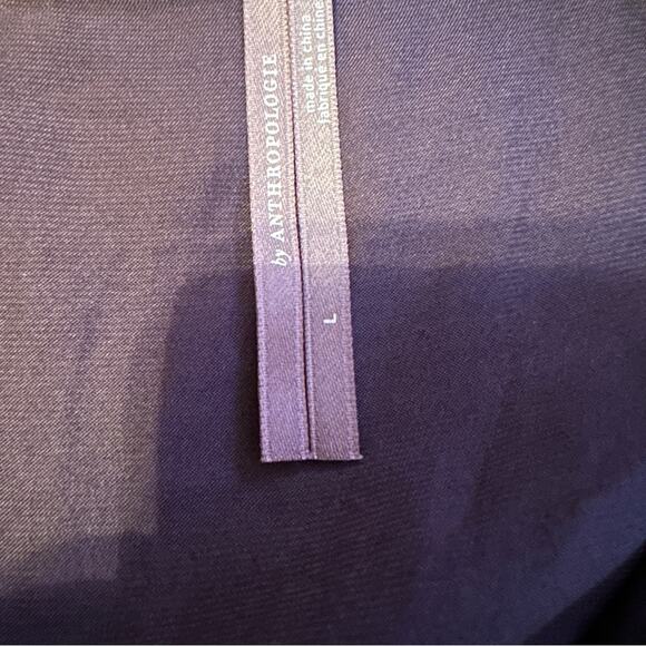 Anthropologie Yara Surplice Black Lace Wrap-Over Front Bodysuit Sz L NEW - Picture 7 of 14